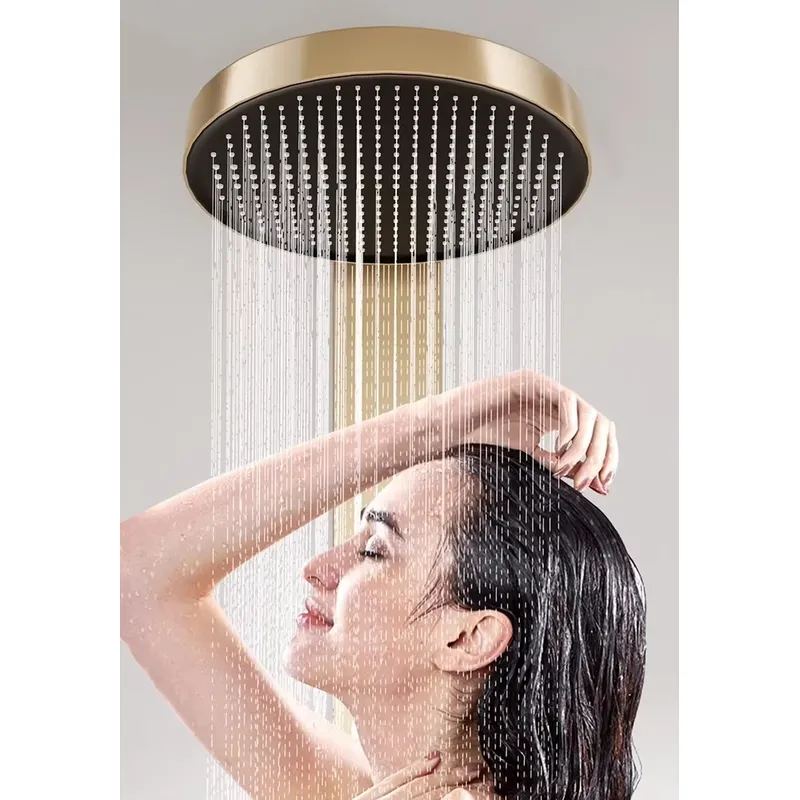 طقم لوحة دش نحاسية بتصميم مطر  - مراجعة Spa & Wellness Paradies Braunschweig وسعره